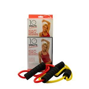 Sculpt Tone Reshape Kit 10 minute Workout DVD & Figure 8 Resistance Bands